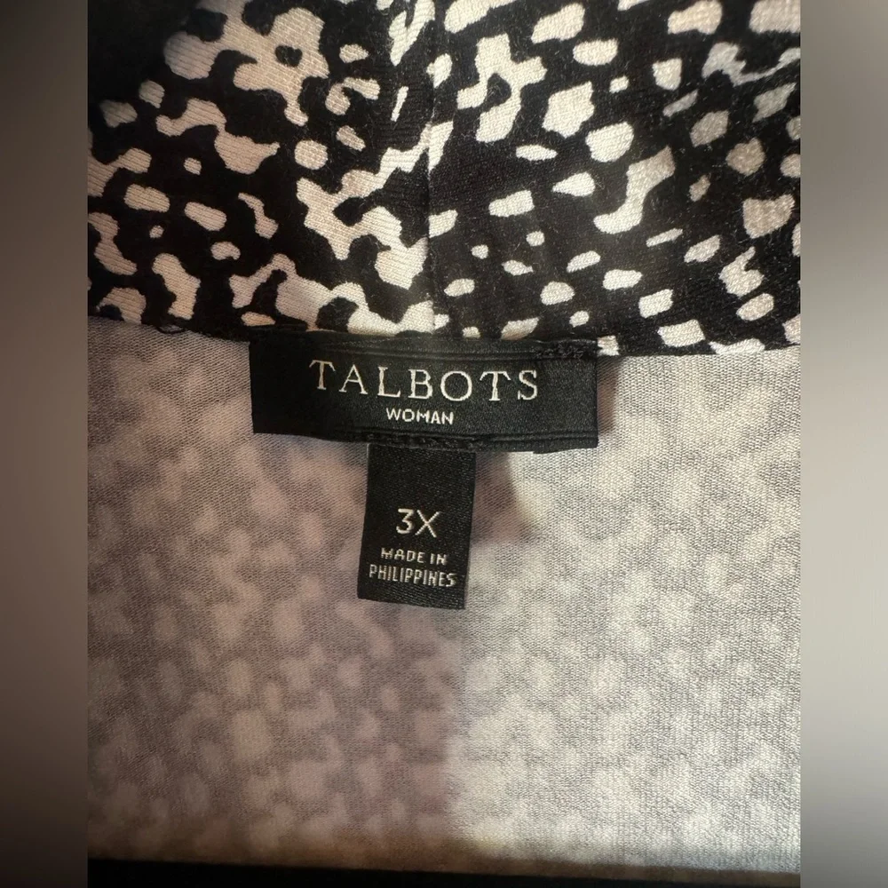 Talbots 3X woman’s Pointe knit minimalist classic capsule wardrobe blouse - Picture 3 of 8